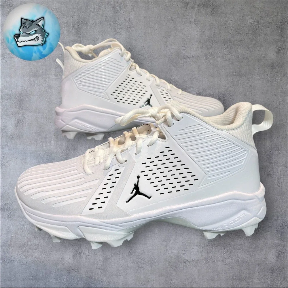 Air Jordan Force Savage 3 Football Cleats White PE Issued Men Size 14 IF2981-100